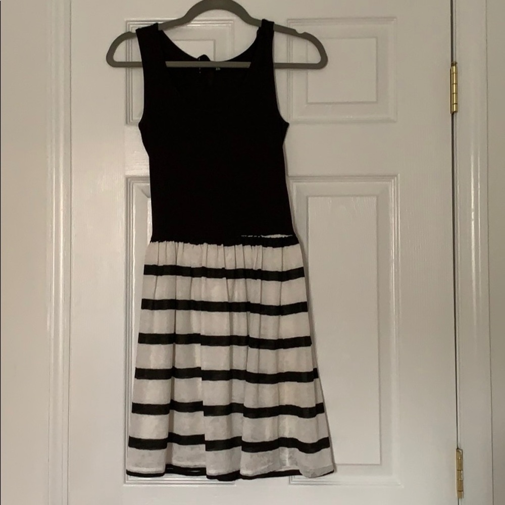 Black and white dress